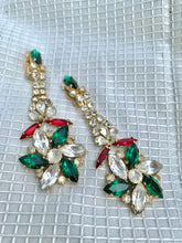 Load image into Gallery viewer, Vintage Diamond Mixed Gem Earrings