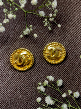 Load image into Gallery viewer, Vintage Chanel Dotted CC Earrings