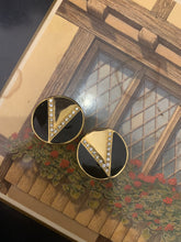 Load image into Gallery viewer, Vintage V Diamond Earrings