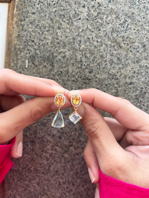 Citrine Sparkle Earrings