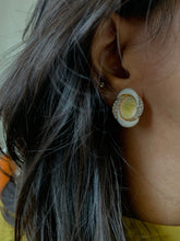 Load image into Gallery viewer, Vintage Oval Galaxy Diamonds Earrings