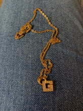 Load image into Gallery viewer, Vintage Givenchy Diamond G Logo Necklace