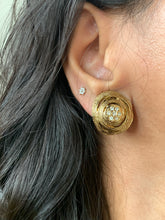 Load image into Gallery viewer, Vintage Diamond Swirl Earrings