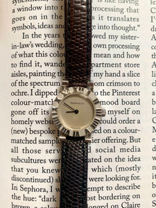 Vintage Tiffany & Co. Atlas Brown Leather Watch