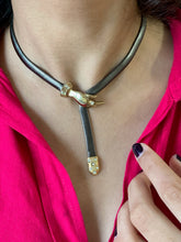 Load image into Gallery viewer, Vintage Serpent Lariat Necklace