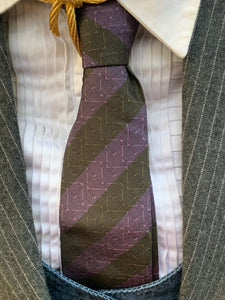 Vintage Christian Dior Purple Striped Tie