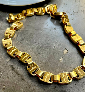 Vintage Salvatore Ferragamo Chunky Link Necklace