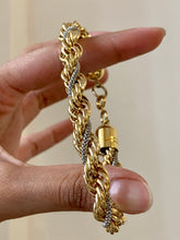 Load image into Gallery viewer, Vintage Twisty Rope Mixed Metal Chunky Bracelet