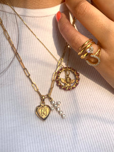 Spiral Heart Pinky Ring