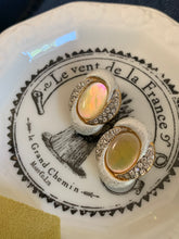 Load image into Gallery viewer, Vintage Oval Galaxy Diamonds Earrings