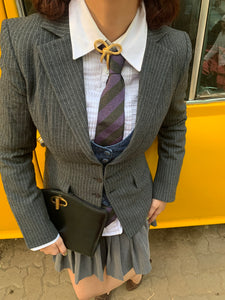 Vintage Christian Dior Purple Striped Tie