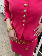 Load image into Gallery viewer, Vintage Moda Club By Franco Ferraro Pink Vest And Skirt Set