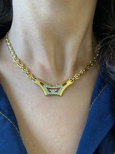 Vintage Givenchy G Logo Statement Necklace