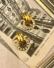 Load image into Gallery viewer, Vintage Salvatore Ferragamo Gancini Studded Earrings