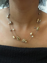 Load image into Gallery viewer, Vintage Pearl &amp; Conch String Necklace