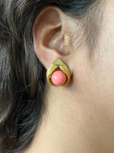 Load image into Gallery viewer, Vintage Pink Stone Serpent Earrings