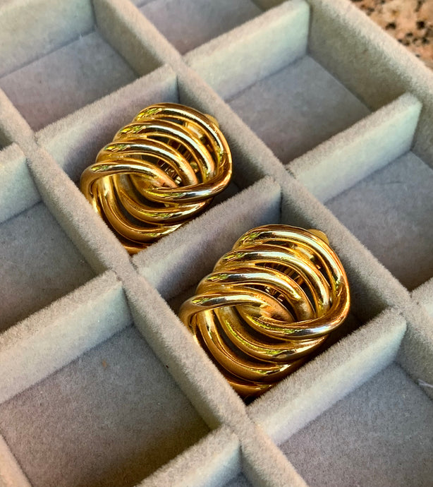 Vintage Givenchy Spiral Earrings
