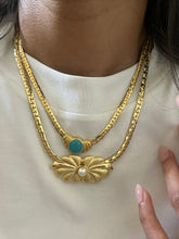 Load image into Gallery viewer, Vintage Turquoise Medallion Choker Necklace