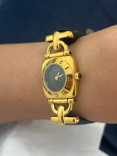 Load image into Gallery viewer, Vintage Gucci Black Horsebit Watch