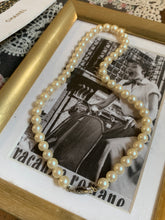 Load image into Gallery viewer, Vintage Silver Hook Clasp Pearl Necklace