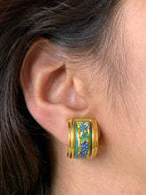 Load image into Gallery viewer, Vintage Hermes Hoop Earrings