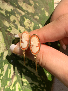 Oval Cameo Earrings