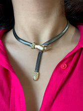 Load image into Gallery viewer, Vintage Serpent Lariat Necklace