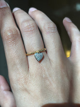 Load image into Gallery viewer, Petite Pavè Diamond Heart Ring