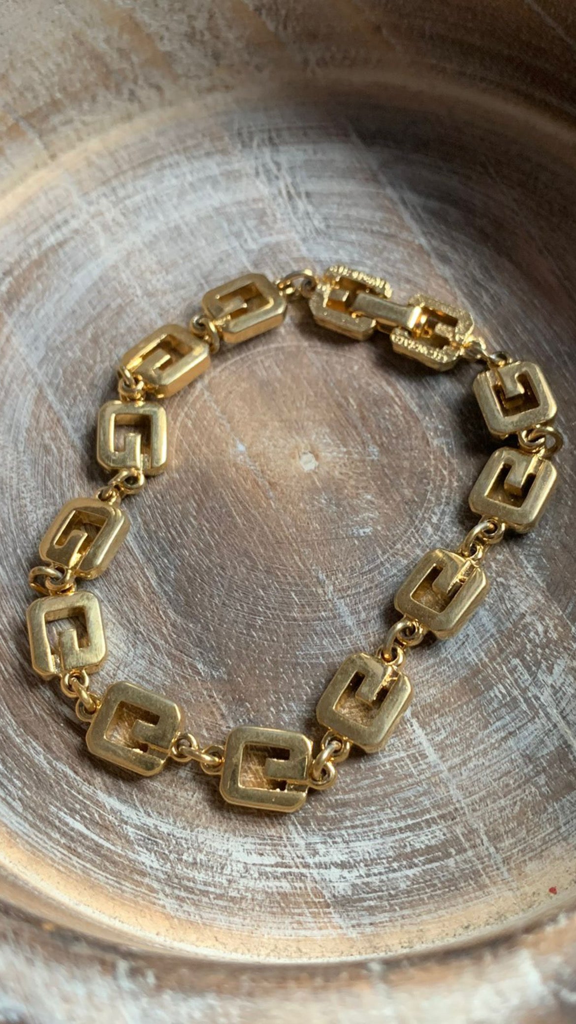 Vintage givenchy sale gold bracelet