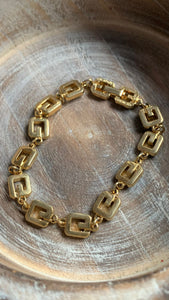 Vintage Givenchy G Logo Gold Bracelet