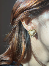 Load image into Gallery viewer, Vintage Nina Ricci Pearl Heart Earrings