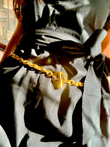 Vintage Celine Chunky Link Necklace/Belt