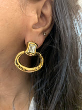Load image into Gallery viewer, Vintage Diamond Interlocked Hoops