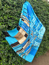 Load image into Gallery viewer, Vintage Yves Saint Laurent Blue Scarf