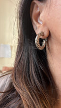 Load image into Gallery viewer, Vintage Braided Hoops
