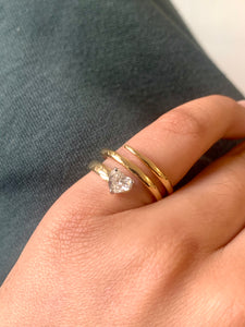 Spiral Heart Pinky Ring