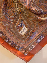 Load image into Gallery viewer, Vintage Yves Saint Laurent Paisley Silk Scarf