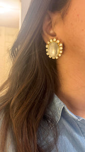 Vintage Chunky Diamond Earrings