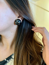 Load image into Gallery viewer, Black Butterfly Earrings