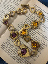 Load image into Gallery viewer, Vintage Yves Saint Laurent Logo Heart Necklace