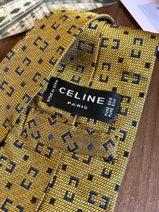 Vintage Celine Logo Tie