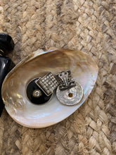 Load image into Gallery viewer, Vintage Black Art Deco Style Earrings