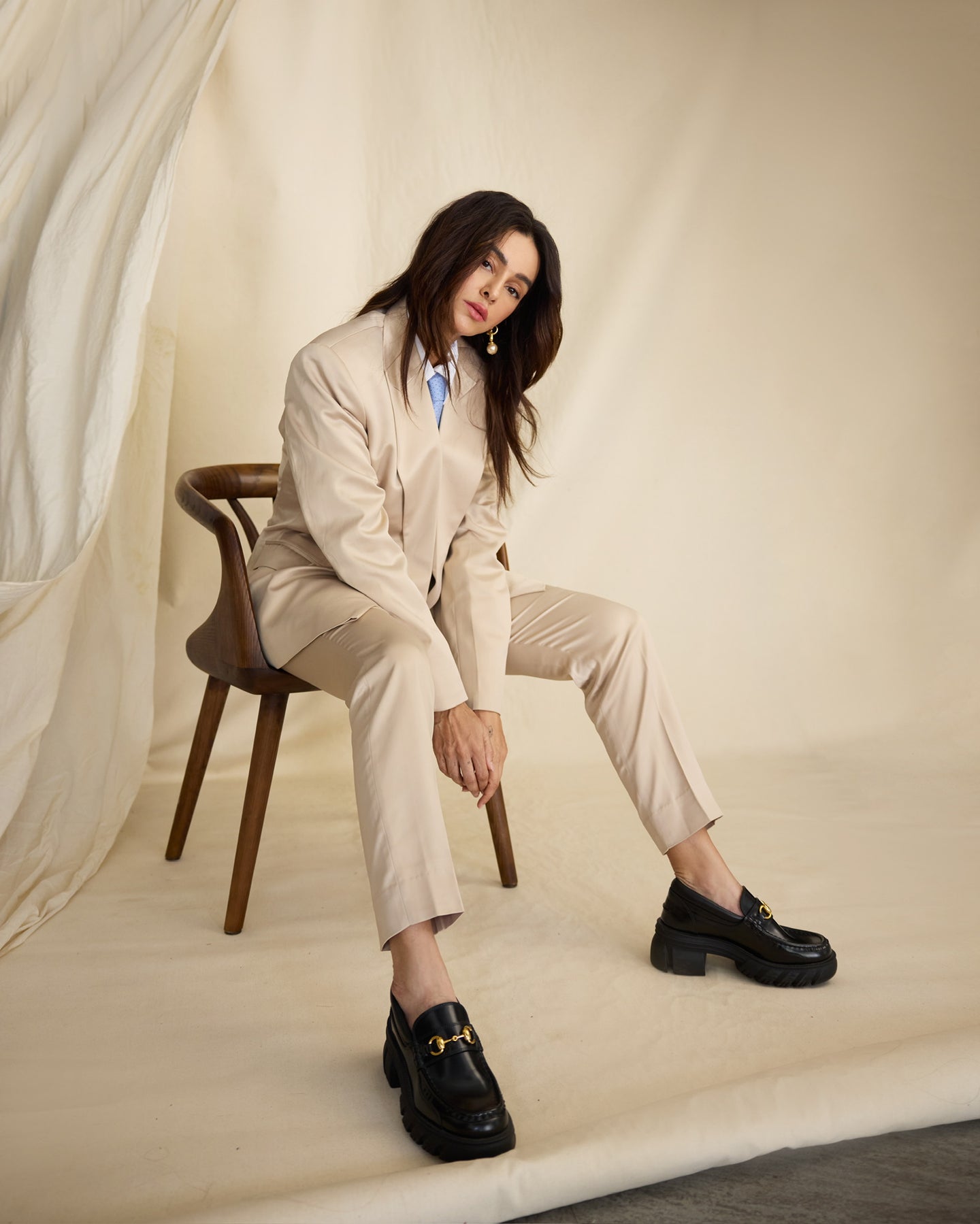 Vintage Agatha Link Pearl Earrings