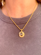 Load image into Gallery viewer, Vintage Nina Ricci NR Logo Diamond Necklace