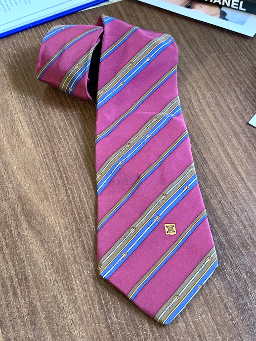 Vintage Celine Striped Tie