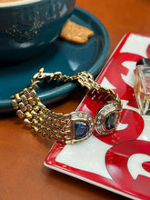 Load image into Gallery viewer, Vintage Blue Stone Link Bracelet