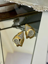 Load image into Gallery viewer, Vintage Diamond Swirl Earrings