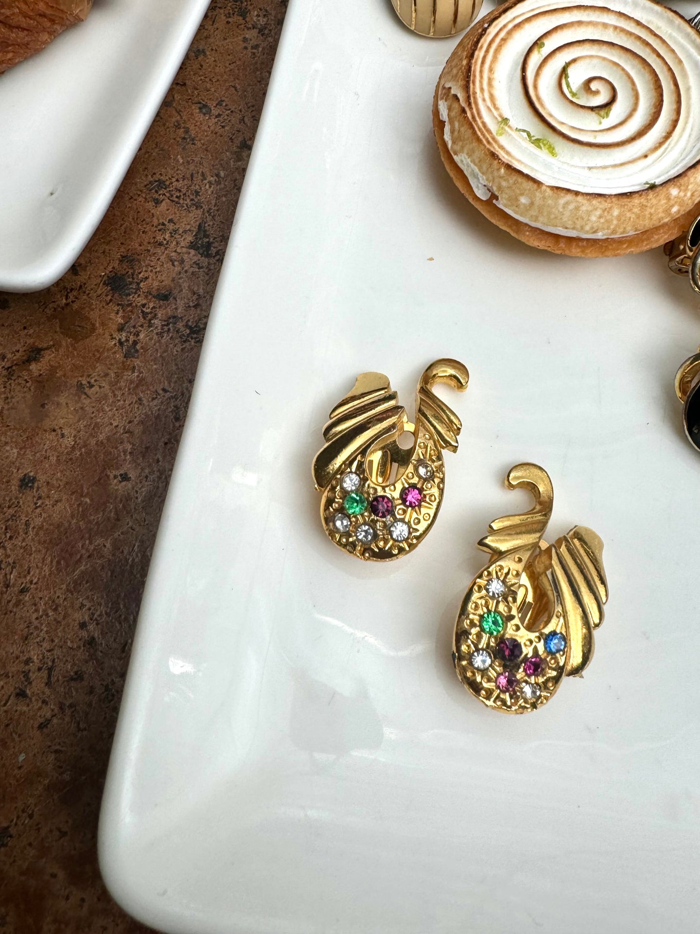 Vintage Swan Earrings