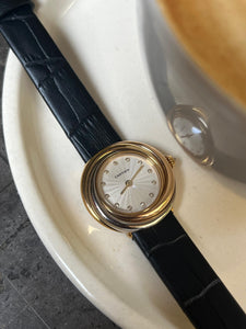 Vintage Cartier Trinity Diamond Studded Watch