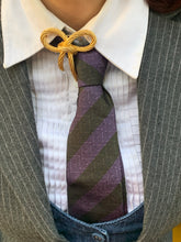 Load image into Gallery viewer, Vintage Christian Dior Purple Striped Tie